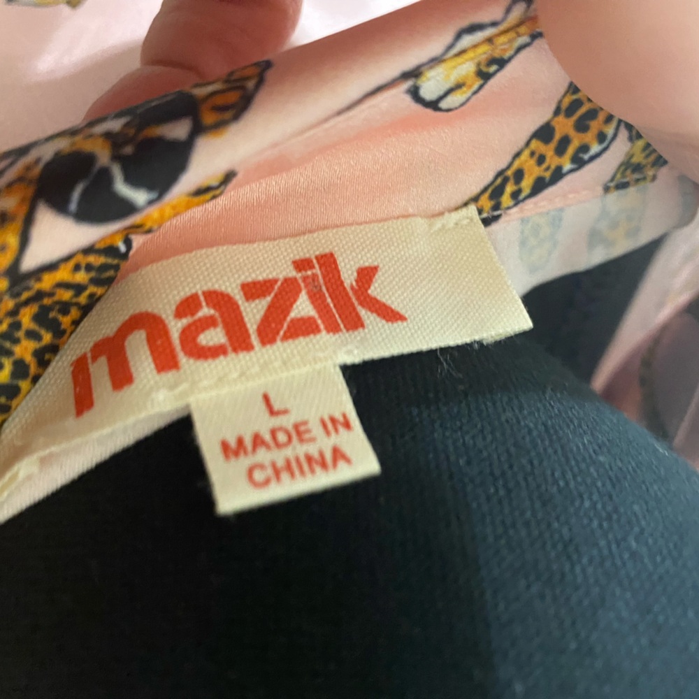 Mazik Pink and Black Leopard Top - Picture 6 of 6